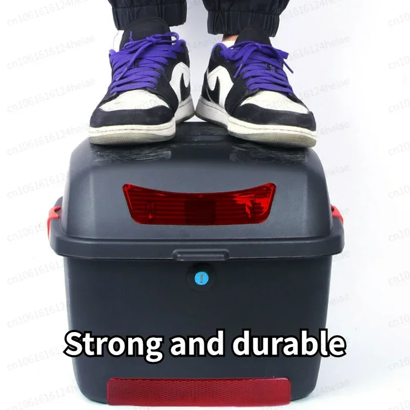 Motorcycle Tail Box Motor Trunk Waterproof Luggage Helmet Storage Box Trunk Top Case Universal Moped Scooter Case