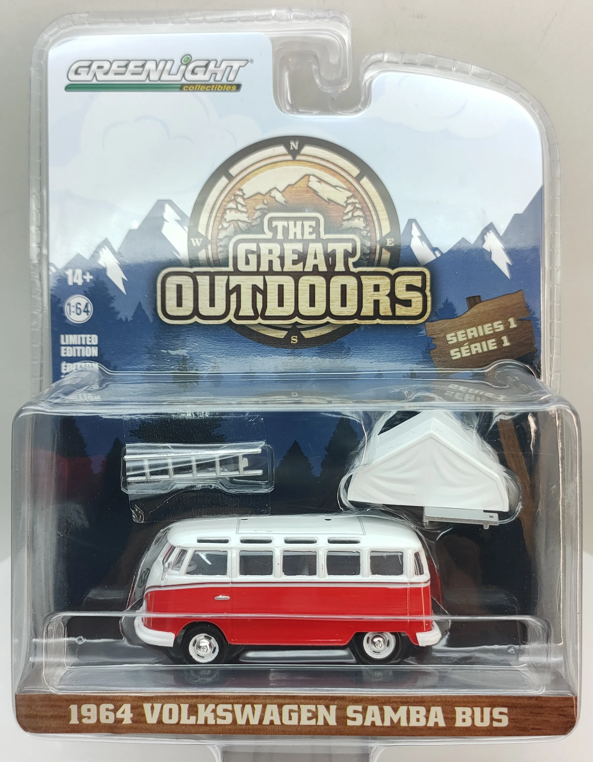 

1:64 1964 VOLKSWAGEN SAMBA BUS BEETLE Series Diecast Metal Alloy Model Car Toys For Gift Collection