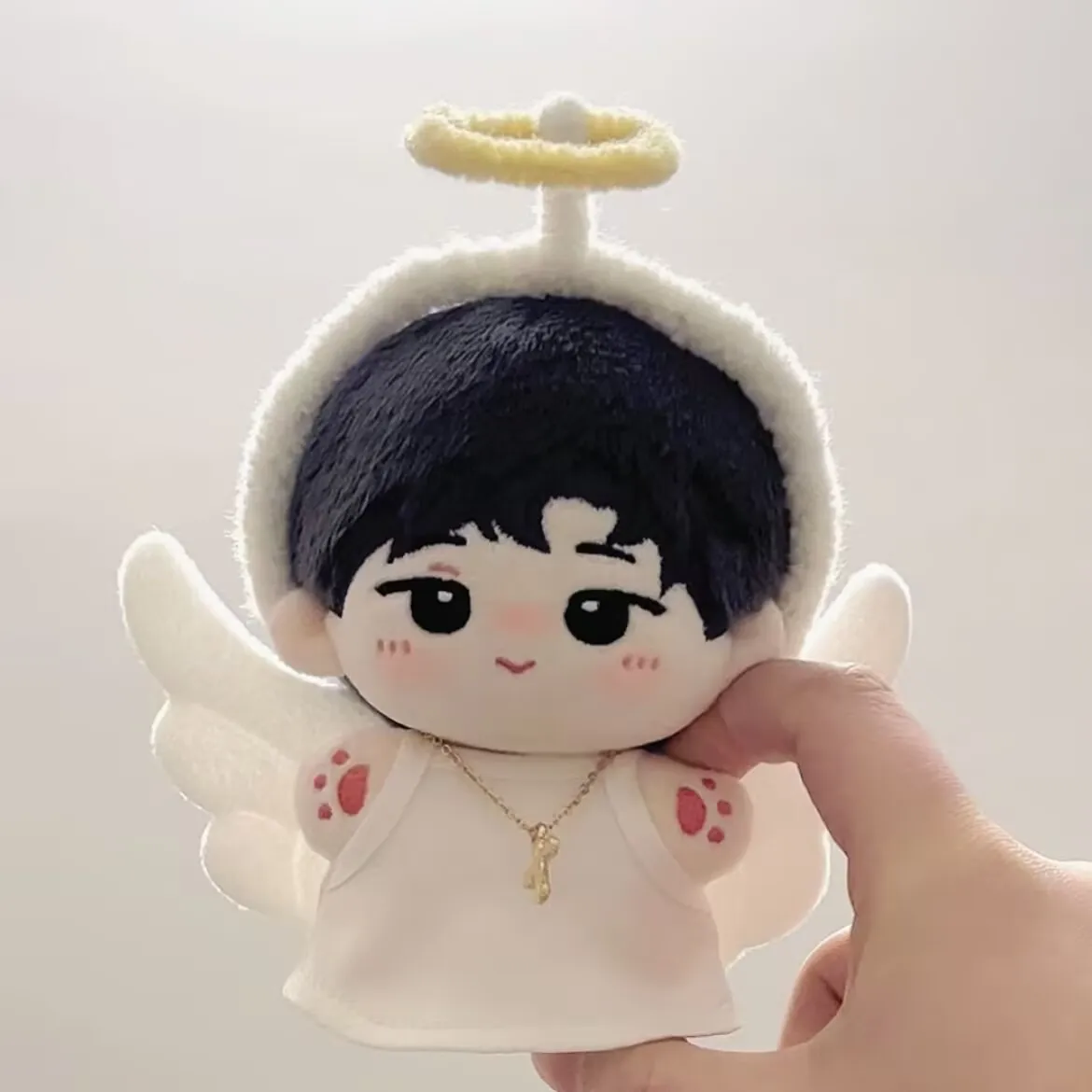 新しい10cm「リトルエンジェル」かわいいアクセサリー服シリーズ綿人形10cmセットスターベビードレス