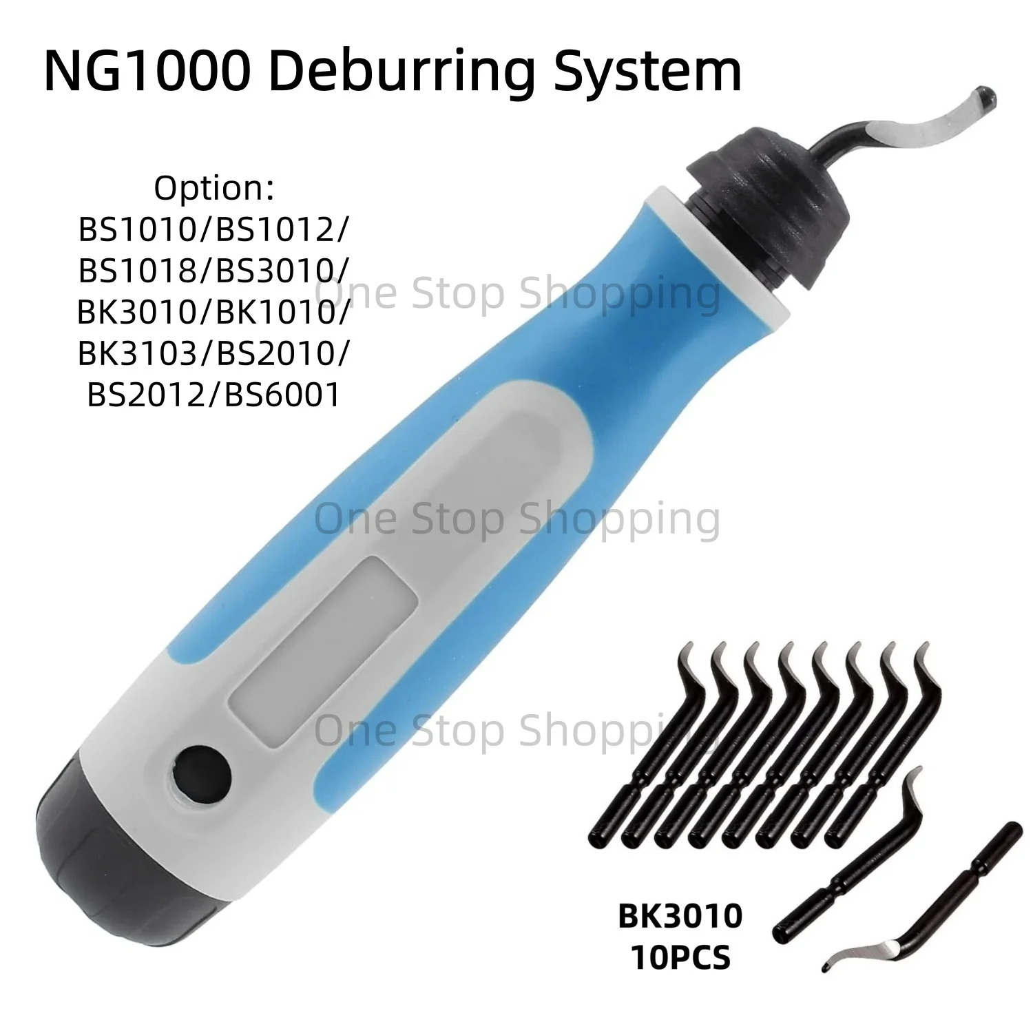 NG1000 Deburring Tool with 1/10/11 High Speed Steel Rotary Blade Great Burr Remover Hand Tool For Resin Plastic PVC Pipes Copper
