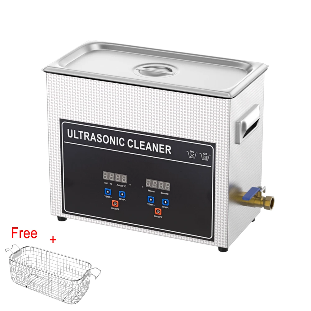 

6L Ultrasonic Cleaner EU 220v Plug Ultra Sonic Cleaner Jewelery Glasses Dental Retainer Cleaning Professional Ultrasound Bath