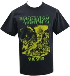 Mens T-Shirt Cramps She Said Psychobilly Garage Lux Interior Hasil Adkins S-5Xl