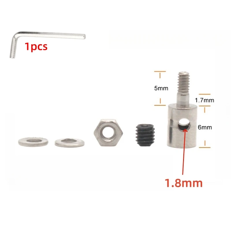 20Pcs 1.3mm 1.5mm 1.8mm 2.1mm RC 비행기 보트 푸시로드 링키지 스토퍼 서보 커넥터