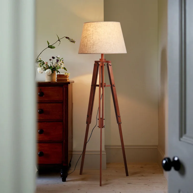 American retro floor lamp living room sofa next to a few bedrooms bedside high-end decorative solid