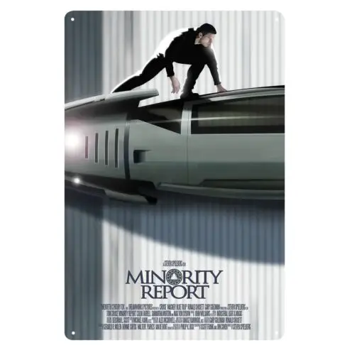 Minority Report Movie Metal Poster Tin Sign -  Plate (Size 20x30cm, 8