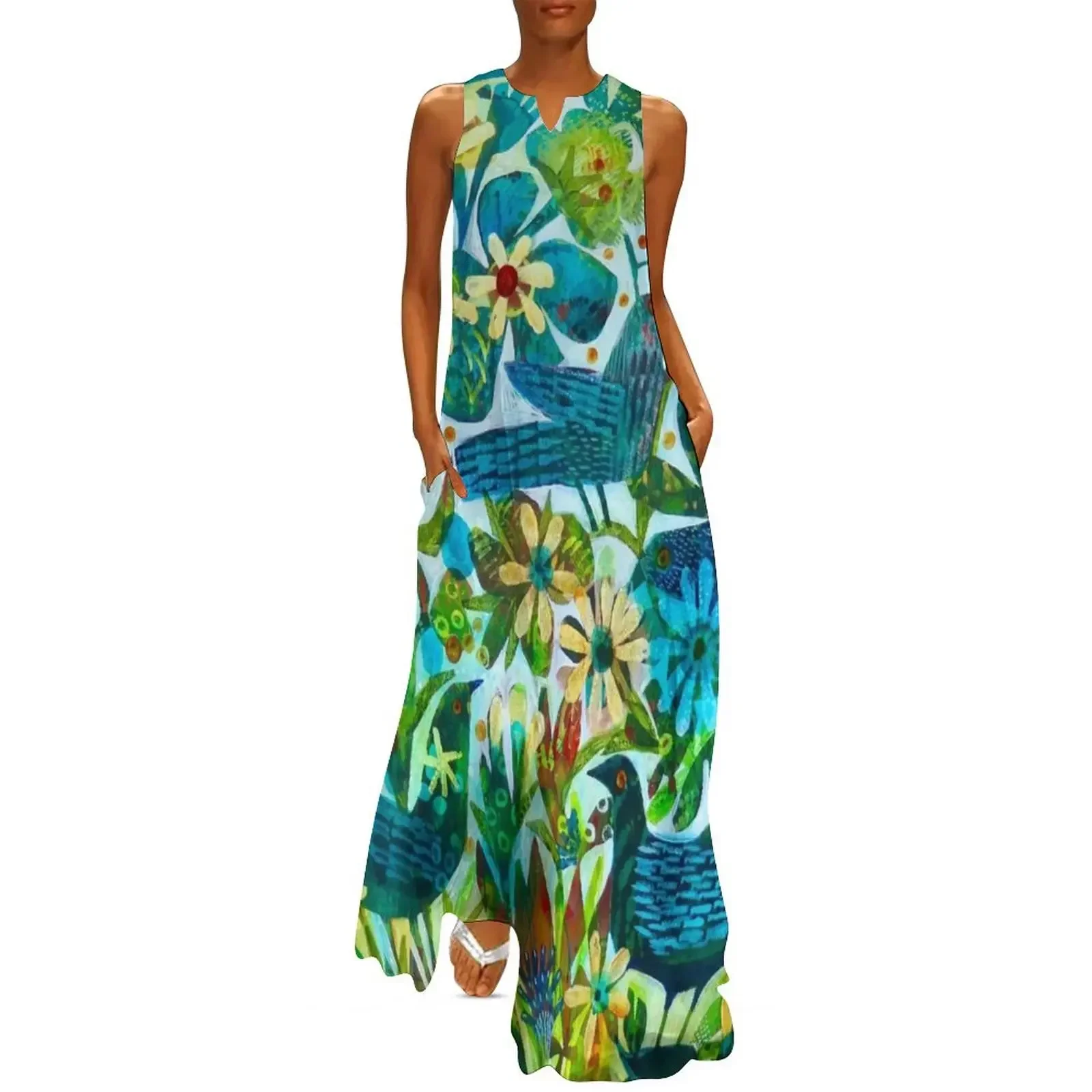 

Summer light, an Este MacLeod design Long Dress summer dress daily Dress women women elegant luxury
