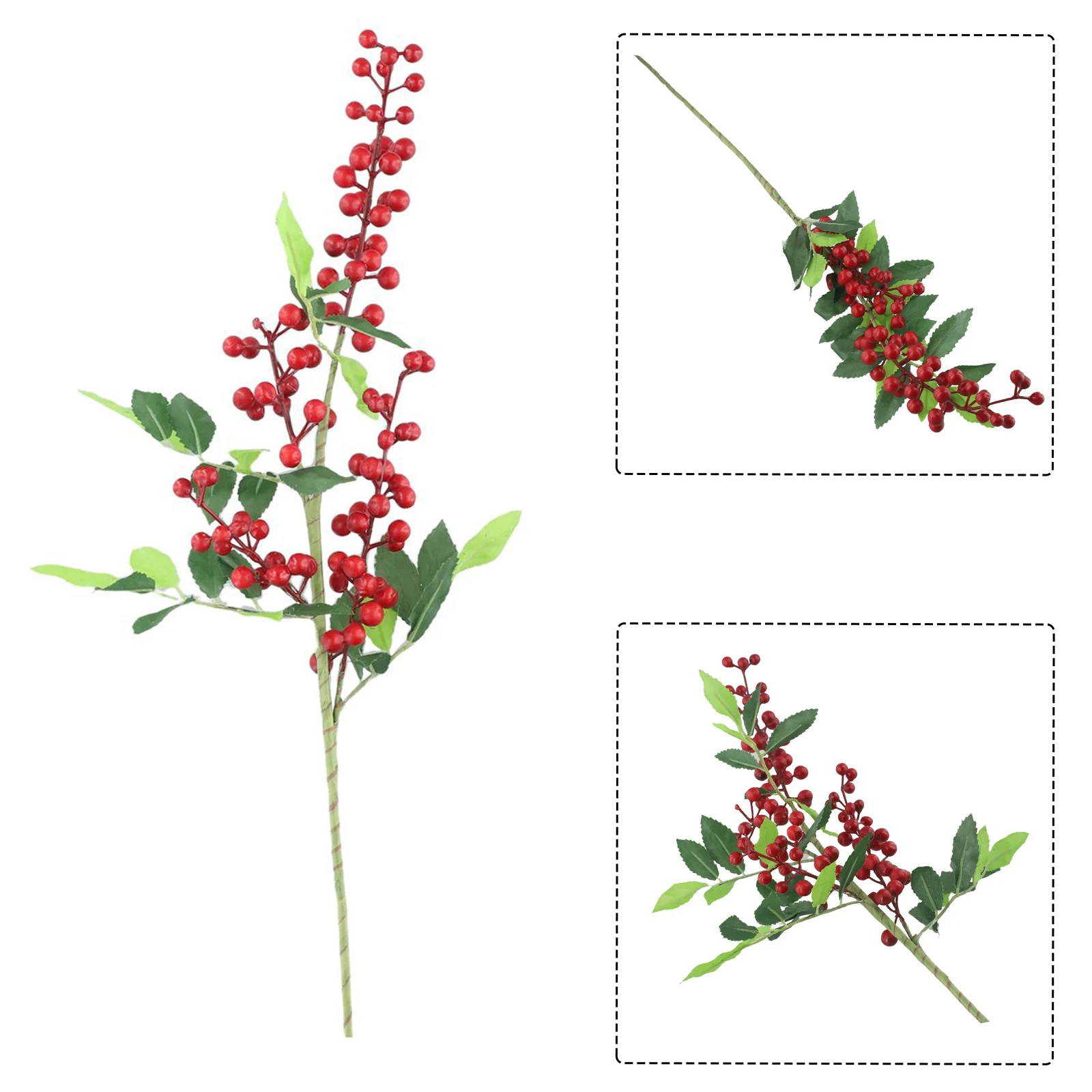 Artificial Flower Bunch 70cm Concise Bridal Wedding Party Bouquet Table Decoration Bean Branch Berry Simulation Flowers