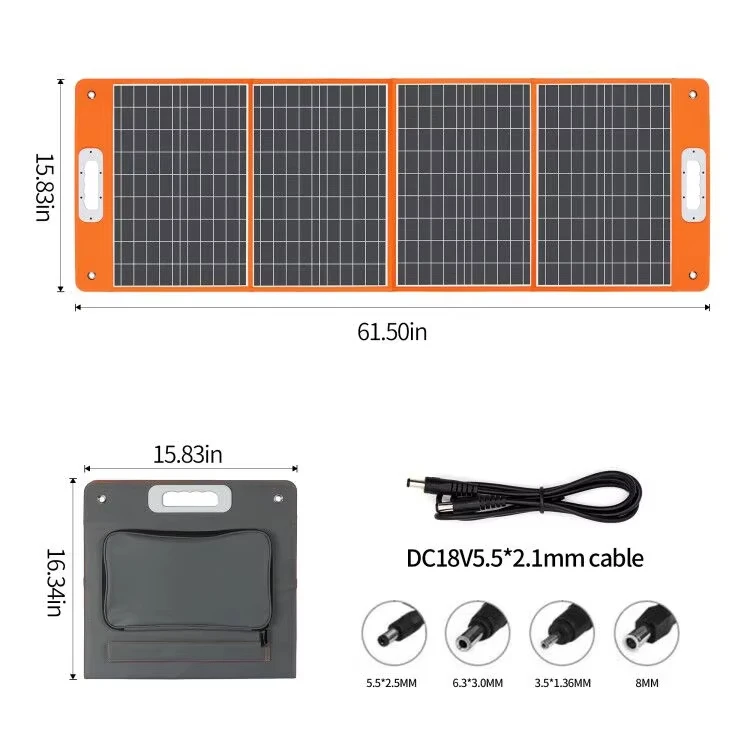 Free Shipping Portable Solar Panel Foldable Solar Charger 5V USB 50W 100W 18V DC Output Solar Charger Panel Outdoor