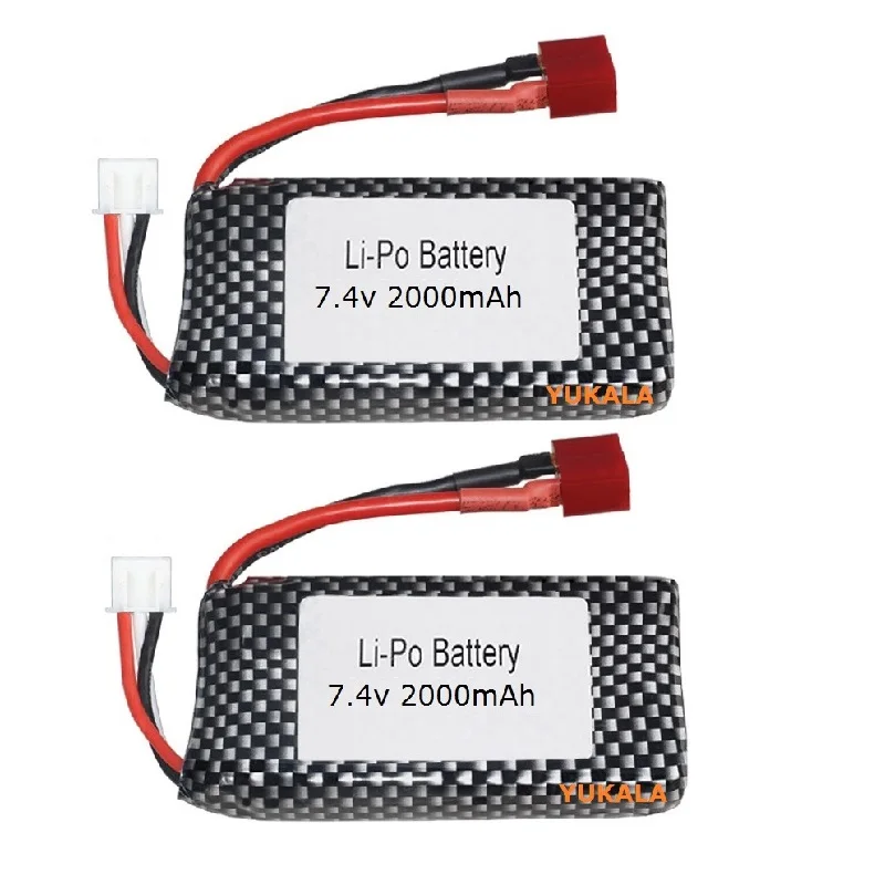 XLH/XINLEHONG 9125  R/C Truck original 2S 7.4v 1600mAh / Upgrade 7.4v 2000mAh Lipo Battery /7.4V USB charger XLH 9125 R/C car