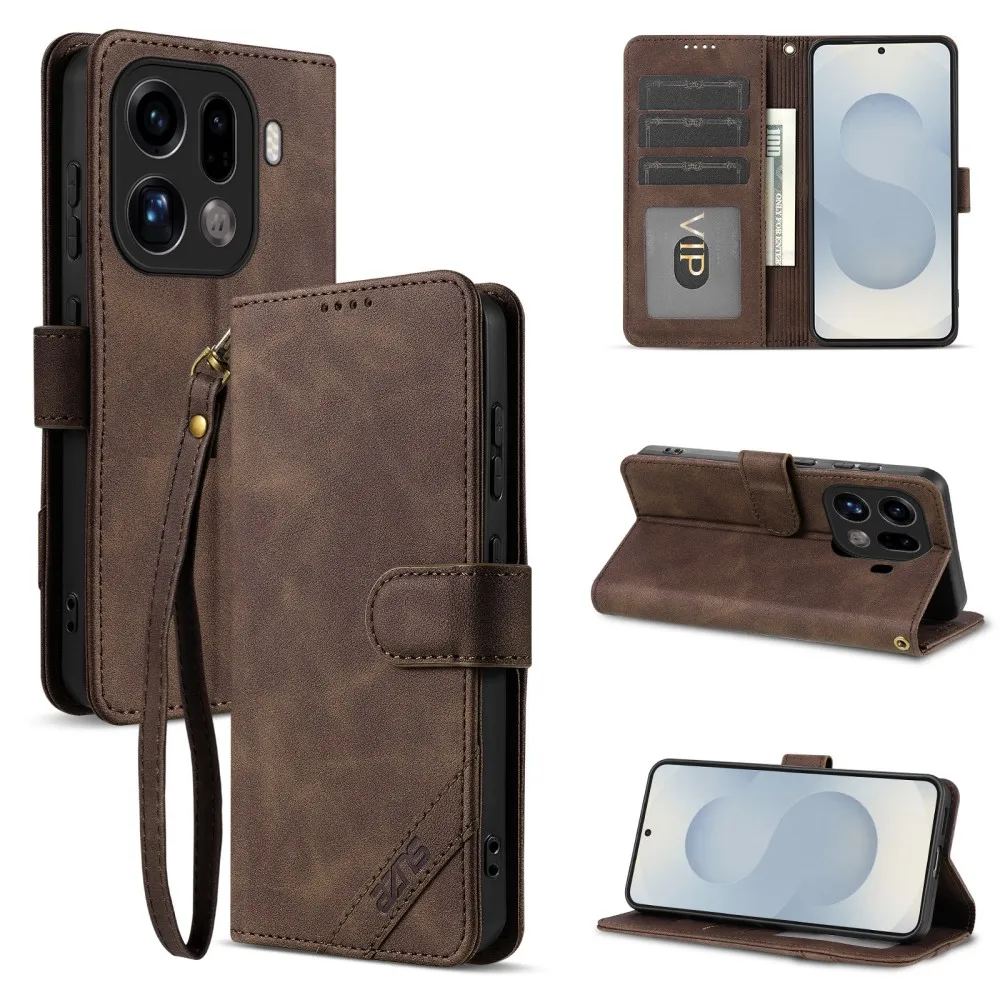 

Phone Case For OPPO Find X9 Pro Wallet Shell Protective Card Slot Flip Pu Leather Shockproof For OPPO Find X9 Back Cover