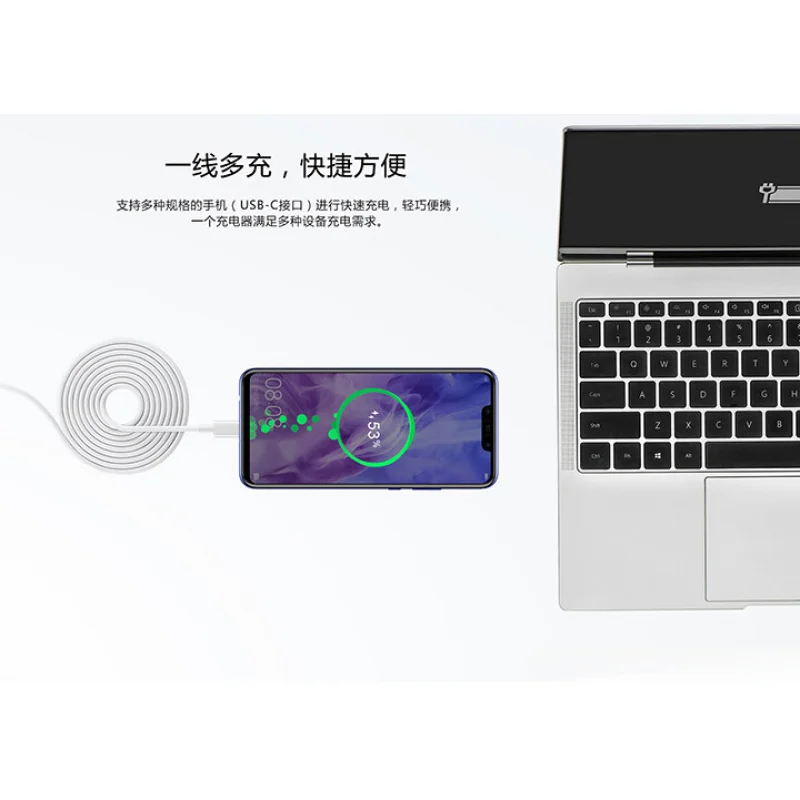 新しい hw-200325cp0 UP0 充電器 65W Huawei matebook x Pro / X / E 電源アダプター用