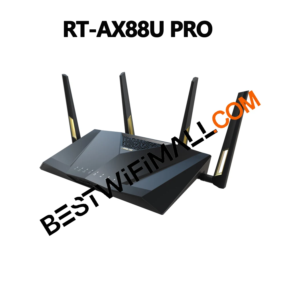 ASUS WiFi 6 Router RT-AX88U PRO AX6000 6Gbps Dual 2.5G Ports Dual Band MU-MIMO&OFDMA AiMesh For Whole-Home & AiProtection