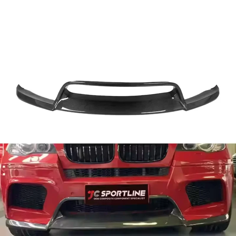 

Carbon Fiber X5 X6 Carbon Fiber Front Bumper Lip Spoiler For BMW E71 X6M E70 X5M 08-14