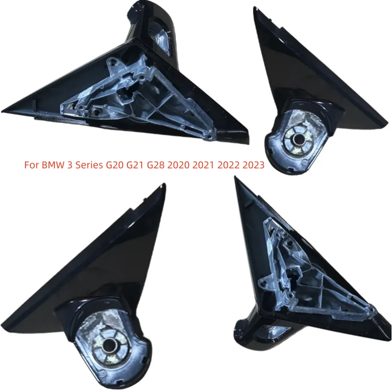 

Black Front Window Triangle Trim Plate Mirror Cover Panel Mirror Base Holder For BMW 3 Series G20 G21 G28 2020 2021 2022 2023