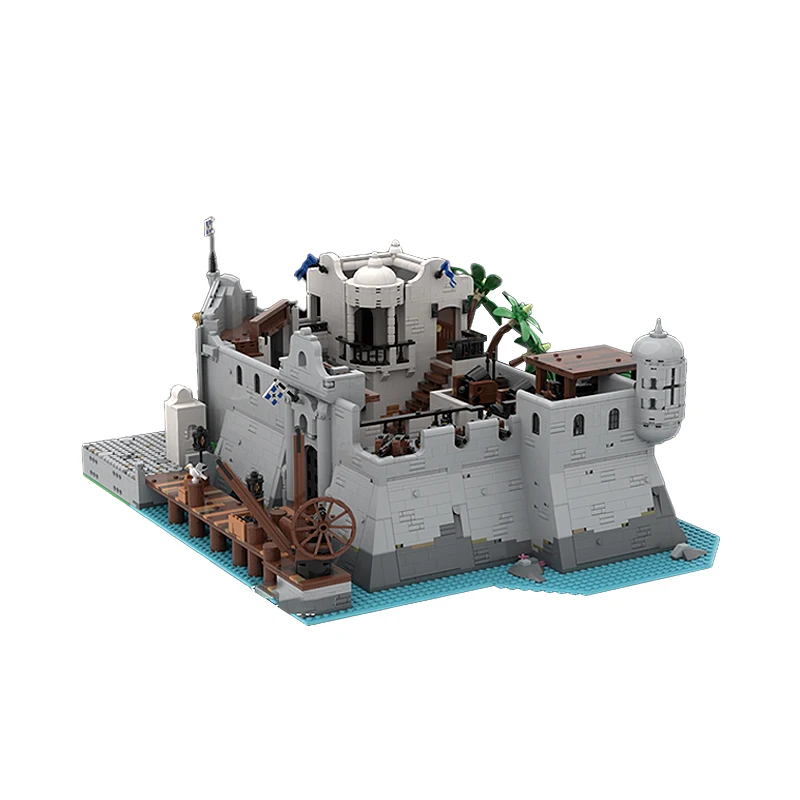 MOC Middeleeuwse serie Fortín La Mur Zagreb Modulaire architectuur Bouwsteenmodel Technische stenen Assemblage Speelgoed Kerstcadeaus