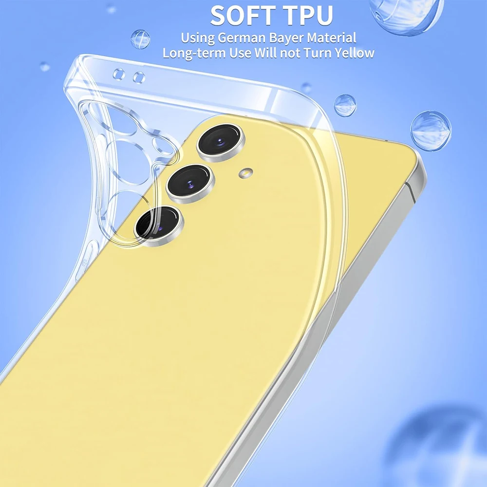 Ultra Thin Silicone Soft Phone Case For Samsung Galaxy S25 Ultra Plus Clear Slim Back Cover S 25 S25Ultra S25+ Transparent Shell