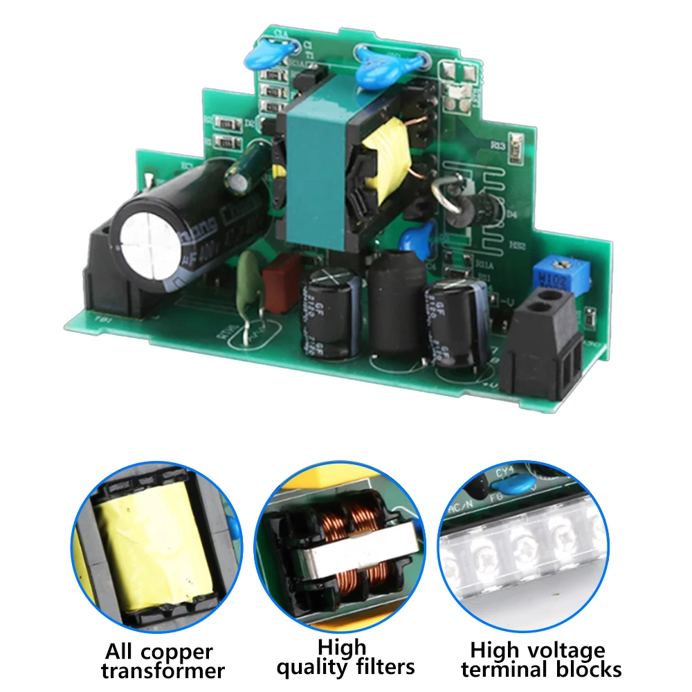 Ultra-thin transformer 15W-150Wrail SMPS 12V/24VOptional 100-240VAC input,Industrial power supply all-copper LED lighting driver