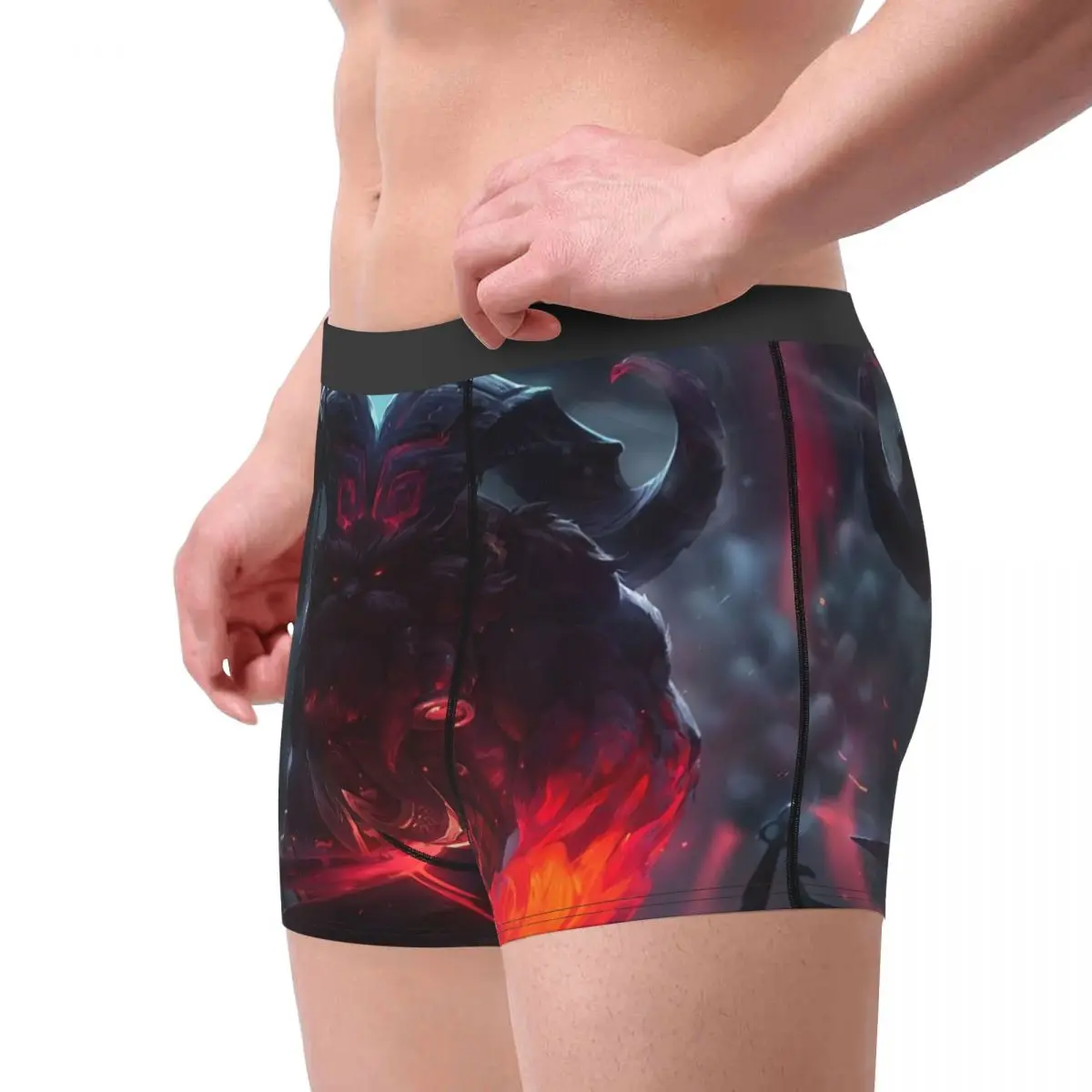 Ornn League Of Legends LOL Underpants Breathbale Panties Male Underwear Print Shorts Boxer Briefs