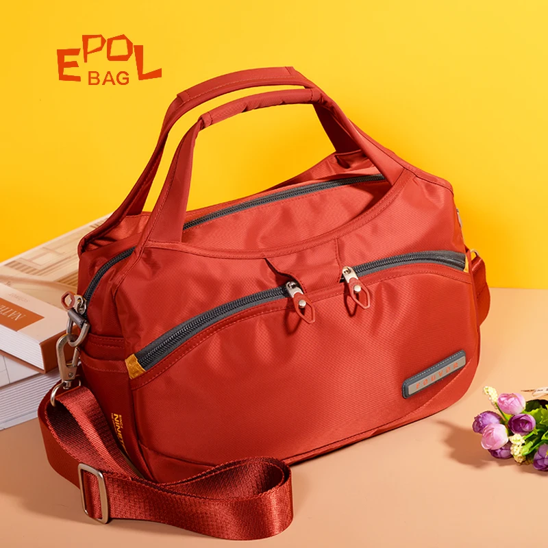 

Epol Women's Handbags Large Capacity Two-way Zipper Lightweight Shoulder Bag Sports Travel Multi-purpose Crossbody Bags 2587-10
