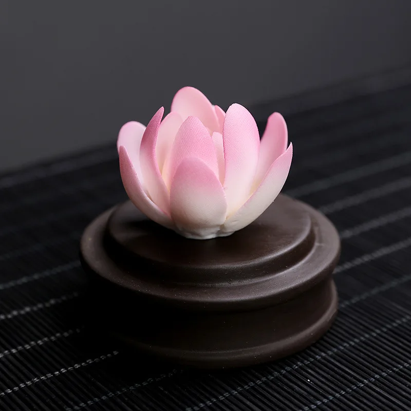 Reverse Flow Incense Burner  Zen Lotus Tea Ceremony Decoration