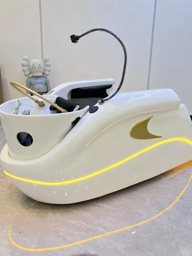 Электрический массажный шампунь для волос, специальная циркуляция воды, фумигация, красота