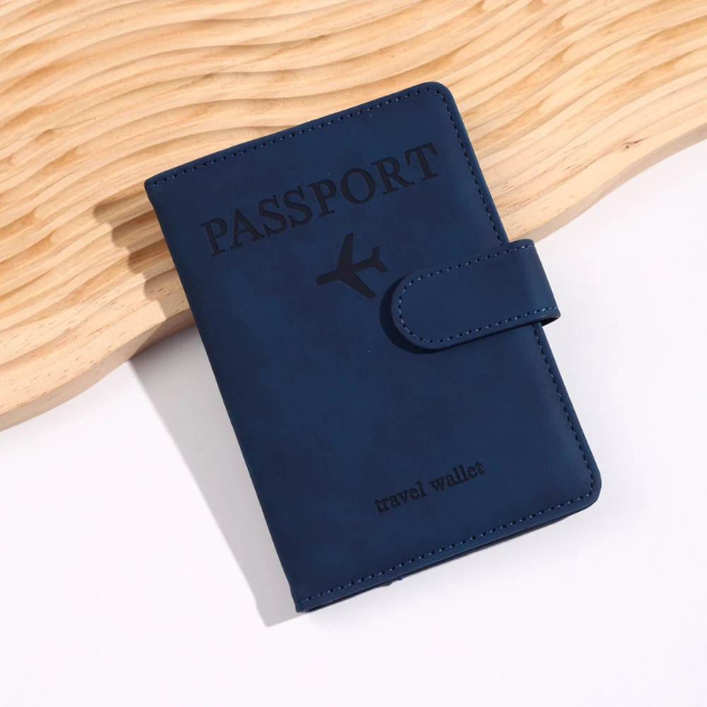 Personalisierter PU-Herren-RFID-Passhalter im 2-Style-Umschlag-Design, Flugzeugmuster Bedruckte Diebstahlsichere Passbörse, Minimalistisch – Detail 12