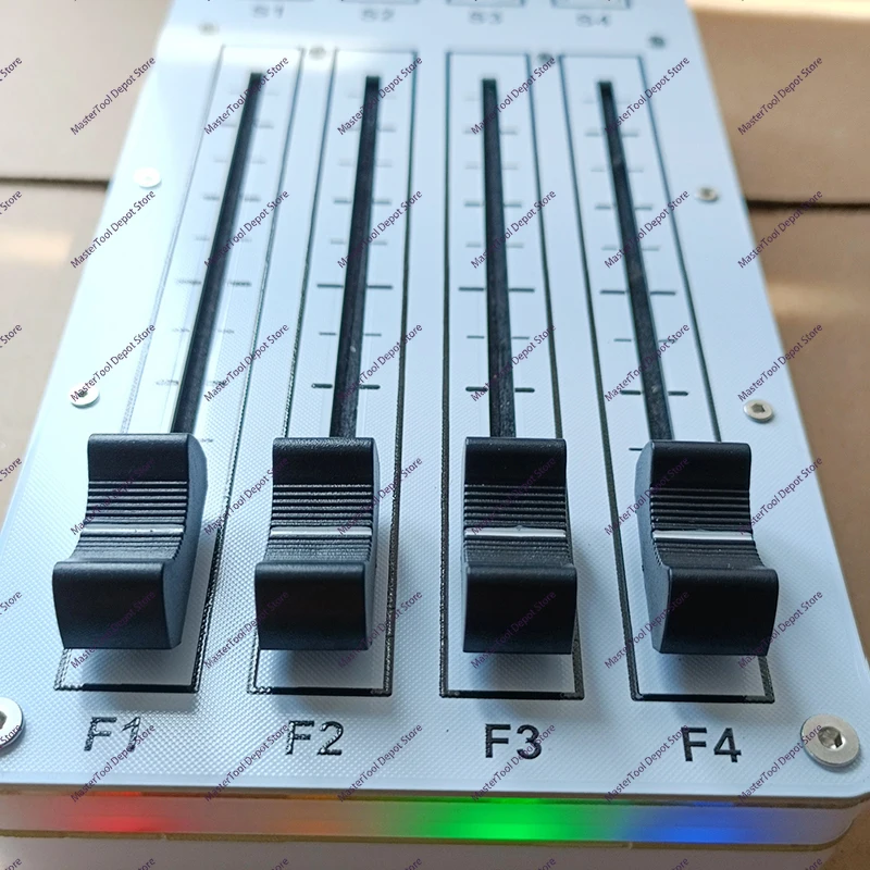For Computer Music Hosting Software MIDI CC Controller 4 Push 4 Switch 100mm Sliding Fader USB Interface