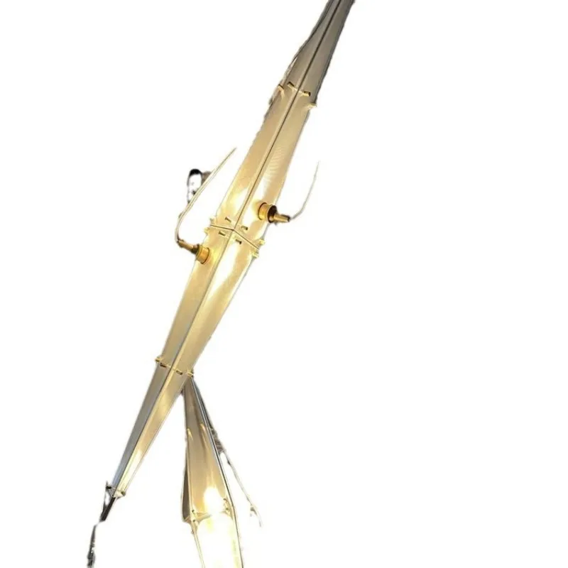 

Restaurant chandelier, modern minimalist designer industrial style loft staircase bar glass lamp