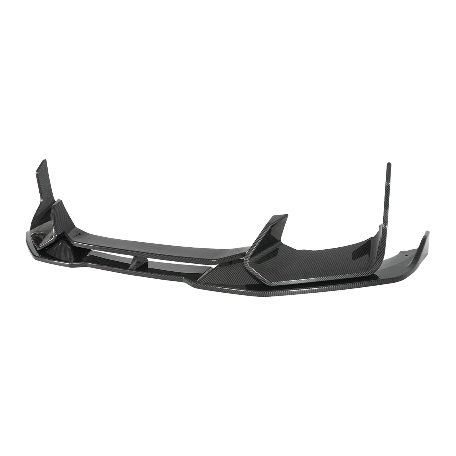 For Kia Stinger 2018-2022 2023 Car Front Bumper Lip 6PCS Body Kit Spoiler Diffuser Splitter Glossy Black Auto Accessories view 3