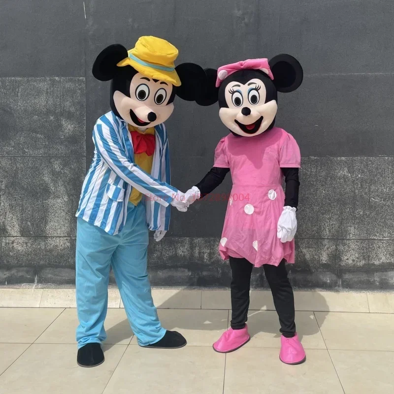 Customized Disney Mickey Minnie Mouse Mascot Cartoon Set Classic Characters Advertising Event Party Adult Large Mascot Costume