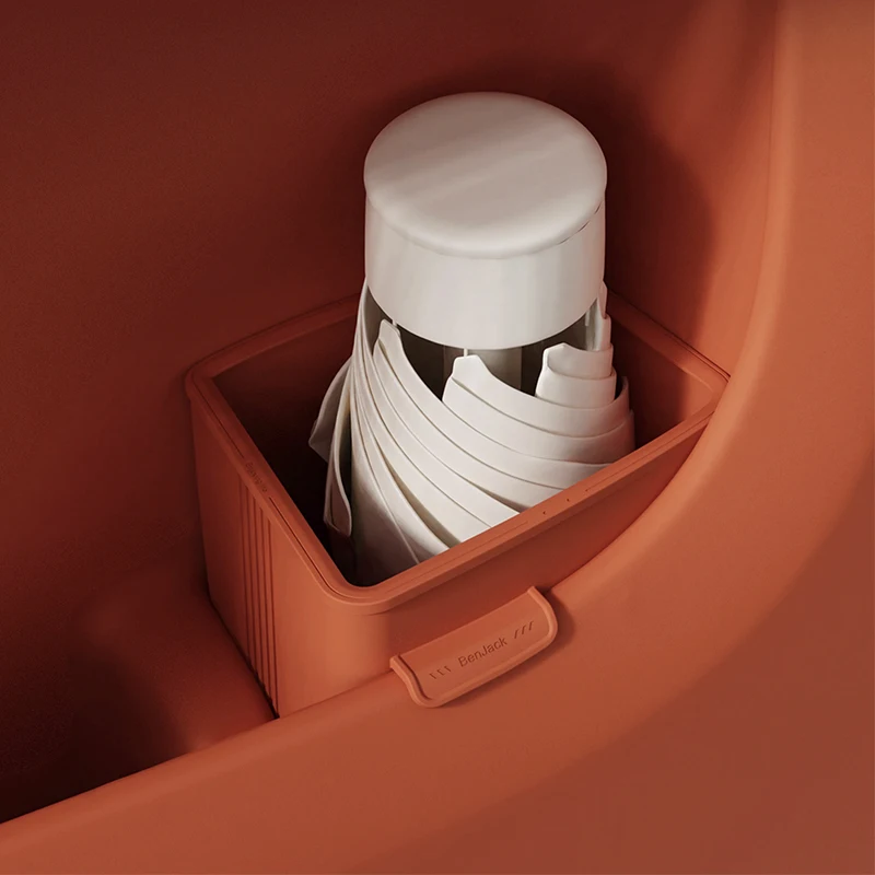 For Leading Ideal LiXiang L6 L7 L8 L9 Car Umbrella Storage Bin Garbage Bin Silicone Main Driver Accessories