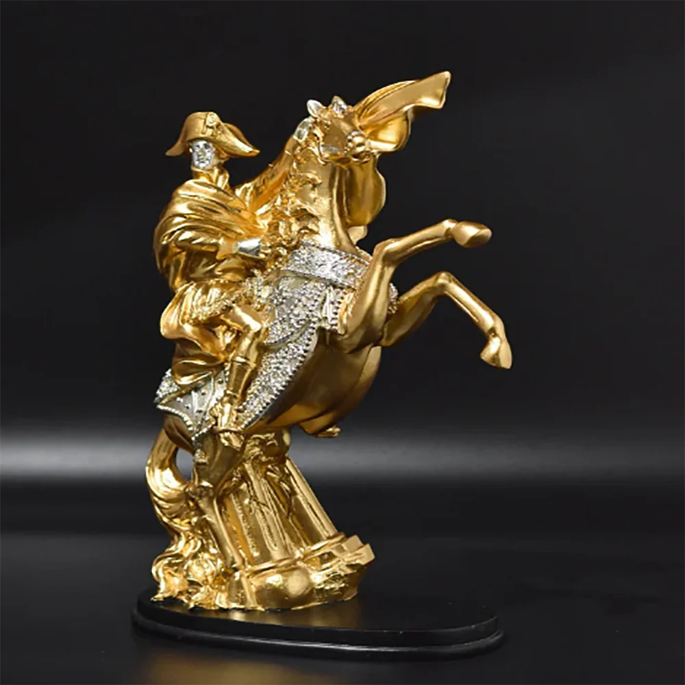 European figure sculpture French Napoleon knight sculpture home living room decoration office bookcase resin crafts ornaments