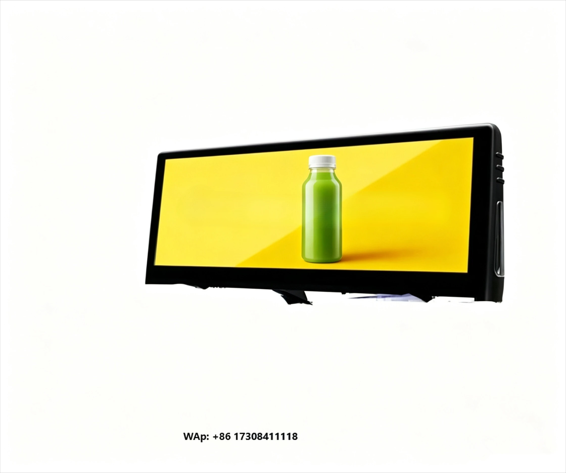 P3 taxi roof LED display for mobile vehicle advertising