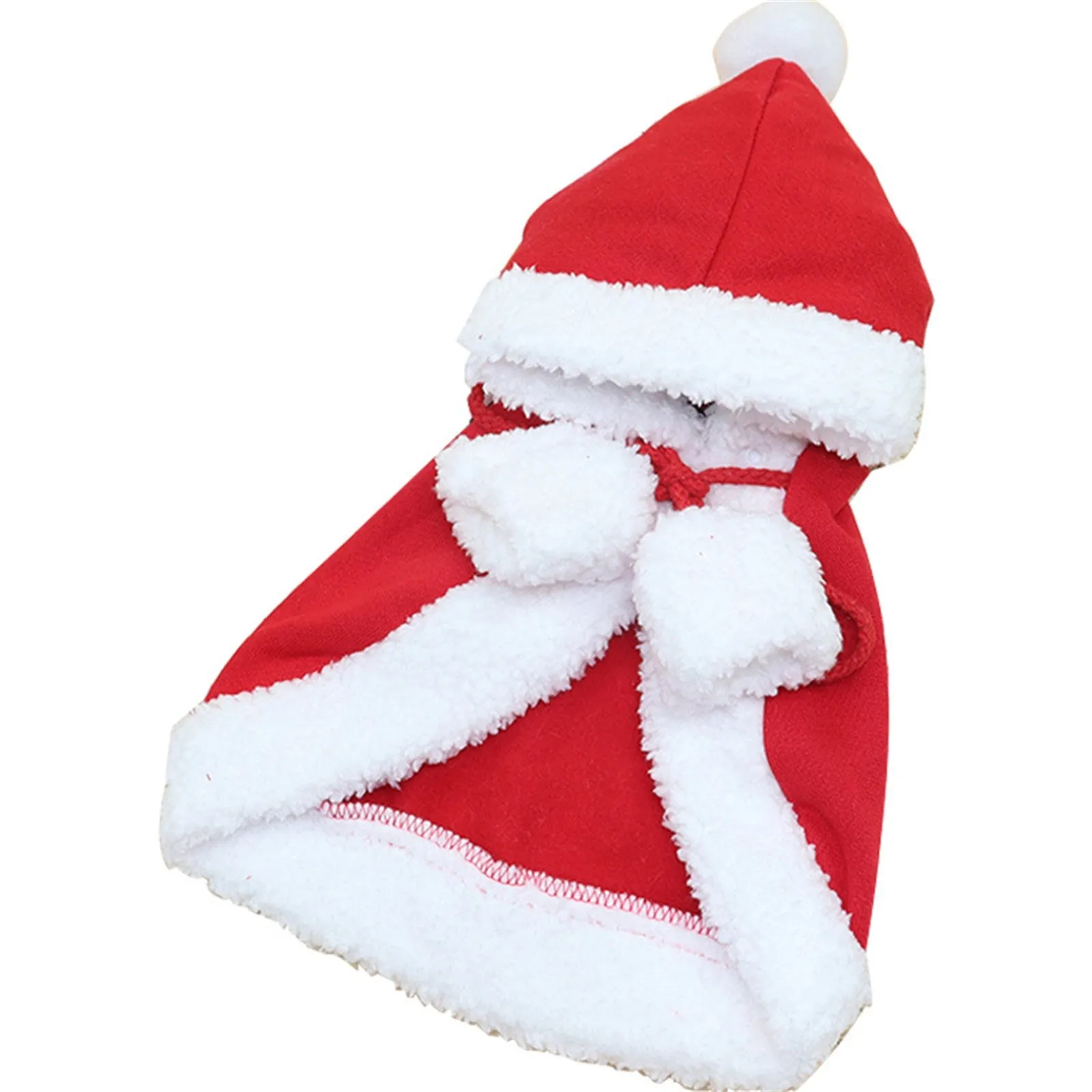 Pet clothes Pet Christmas Costume Cape With Hat Santa Claus Cloak For Cats And Small Dogs Little Red Riding Hood cape clothing