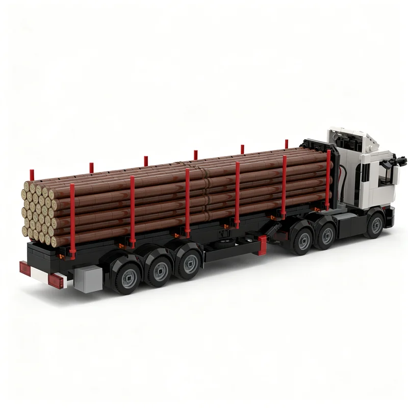 215pcs MOC City Cargo Log Trai - Kids Education Login recensie en prijs