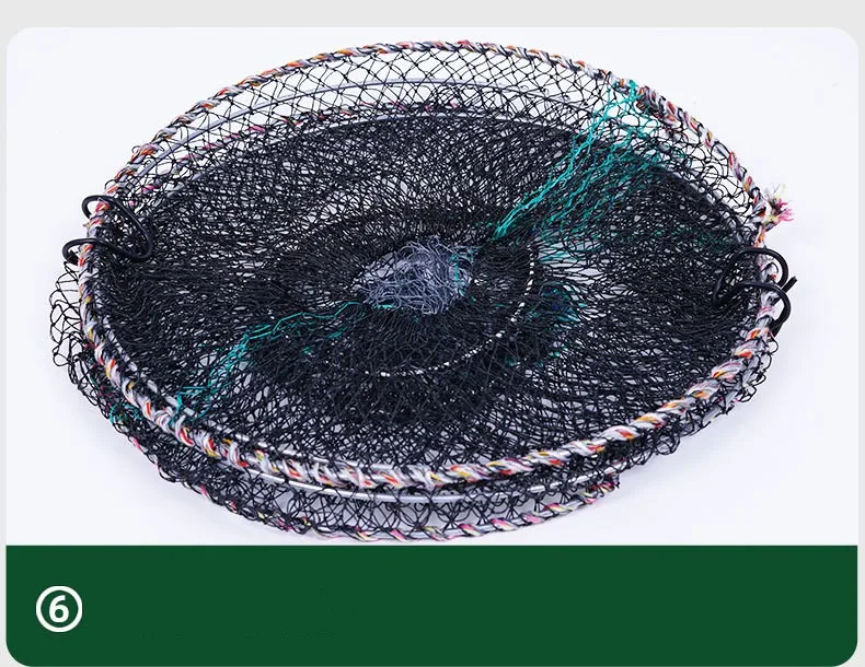 40*80CM Teleskop Faltbare Krebse Krabben Fisch Falle Net Garnelen Hummer Käfig Zusammenklappbare Tragbare Angeln Klapp Fänger Creel – Detail 7