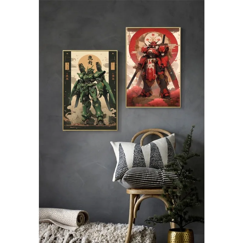 G-Gundam Mecha ALEX Poster Decoration Pictures Room Wall Decor Paintings on the Wall Decorative Painting for Bedroom Canvas Home