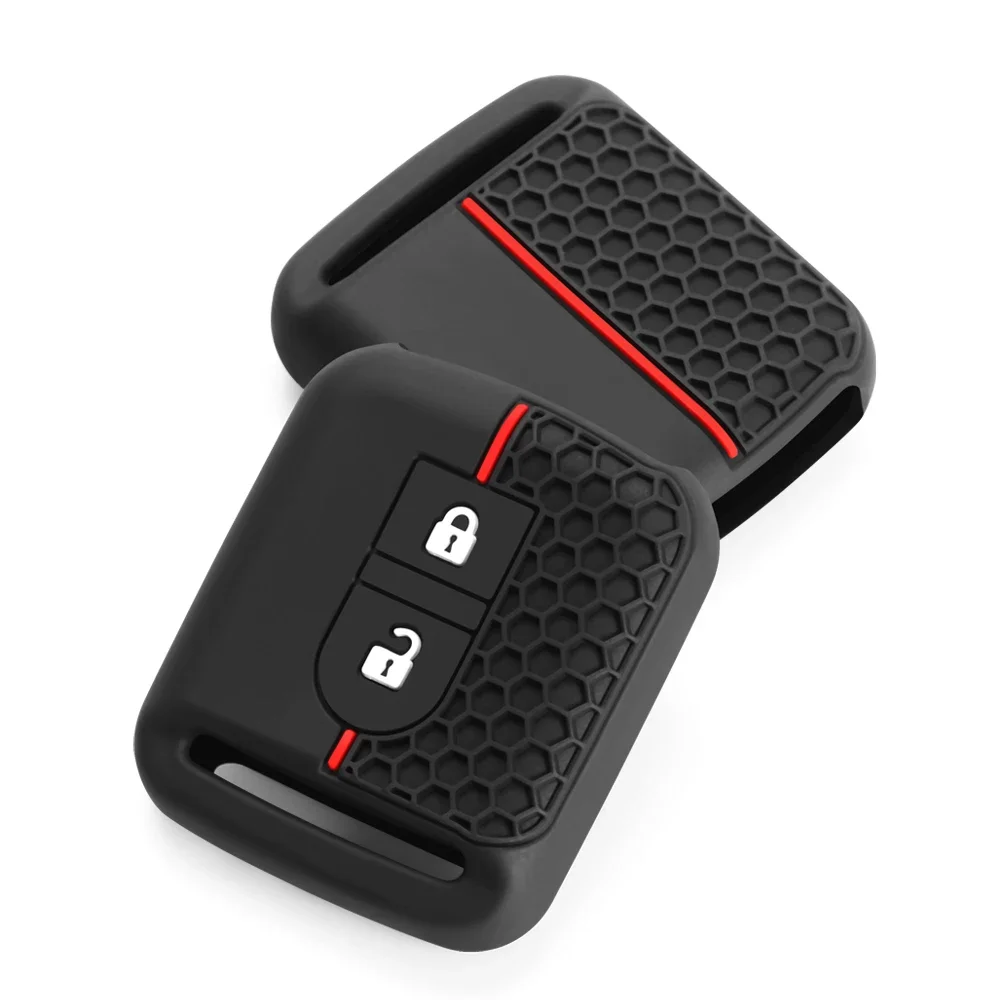 Car Key Silicone Case Fob Rubber Cover For Nissan Micra K12 Note Navara Qashqai J10 Primera Almera Sunny X-Trail