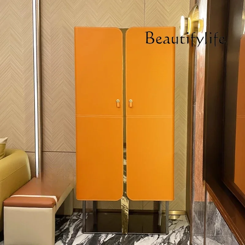 

M Modern Light Luxury Wine Cabinet Hotel Entertainment Club Box Decorative Cabinet Entrance Storage High Cabinet