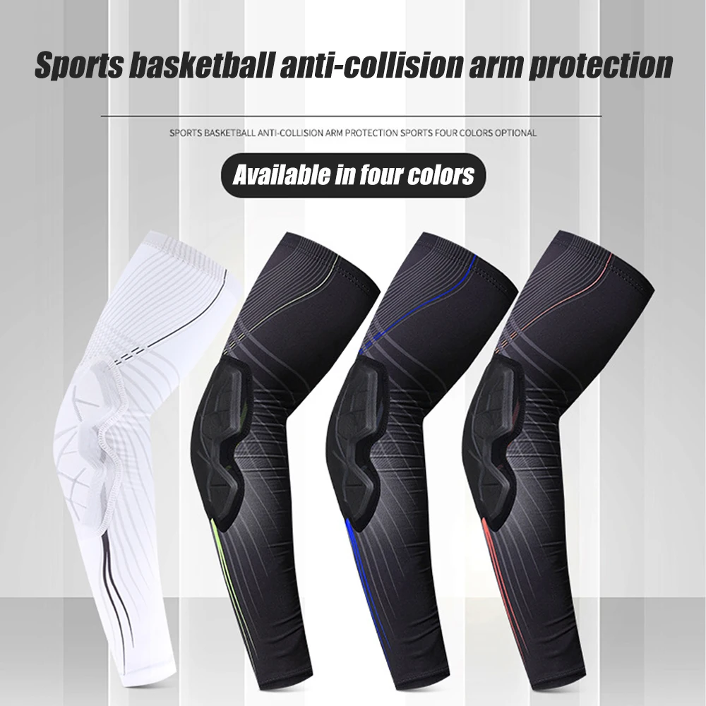 1Pcs Elbow Pads, Basketball Shooter Sleeves, Collision Avoidance Padded Elbow for Volleyball Football Baseball Cycling