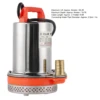 수중 펌프 소형 배터리 태양열 수영장 청소 8 미터 리프트 2.1 미터 케이블 DC 12V 180W/24V 220W 4