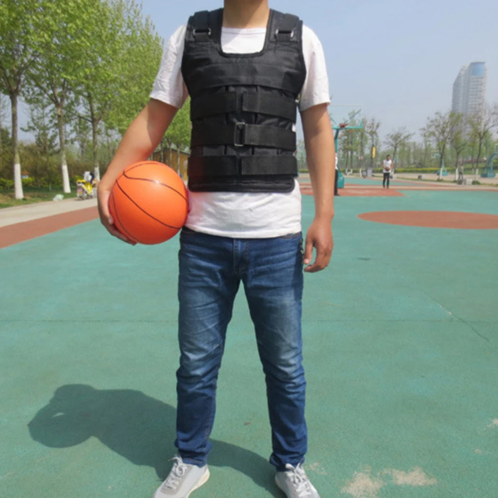 

Утяжеленный жилет Жилет для бега Оксфордская ткань Весовая куртка Удобный жилет для тренировок Весовой жилет для фитнеса и спорта