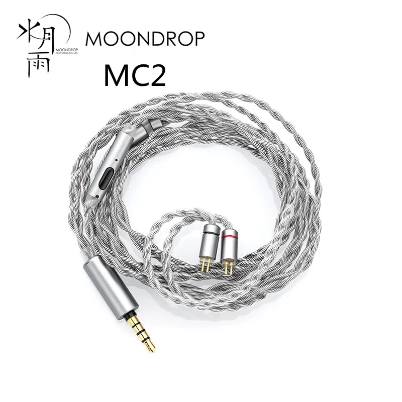 MOONDROP MC2 Microphone Upgrade Cable 3.5mm 0.78mm 2pin Oxygen-free Copper and Silver Plating