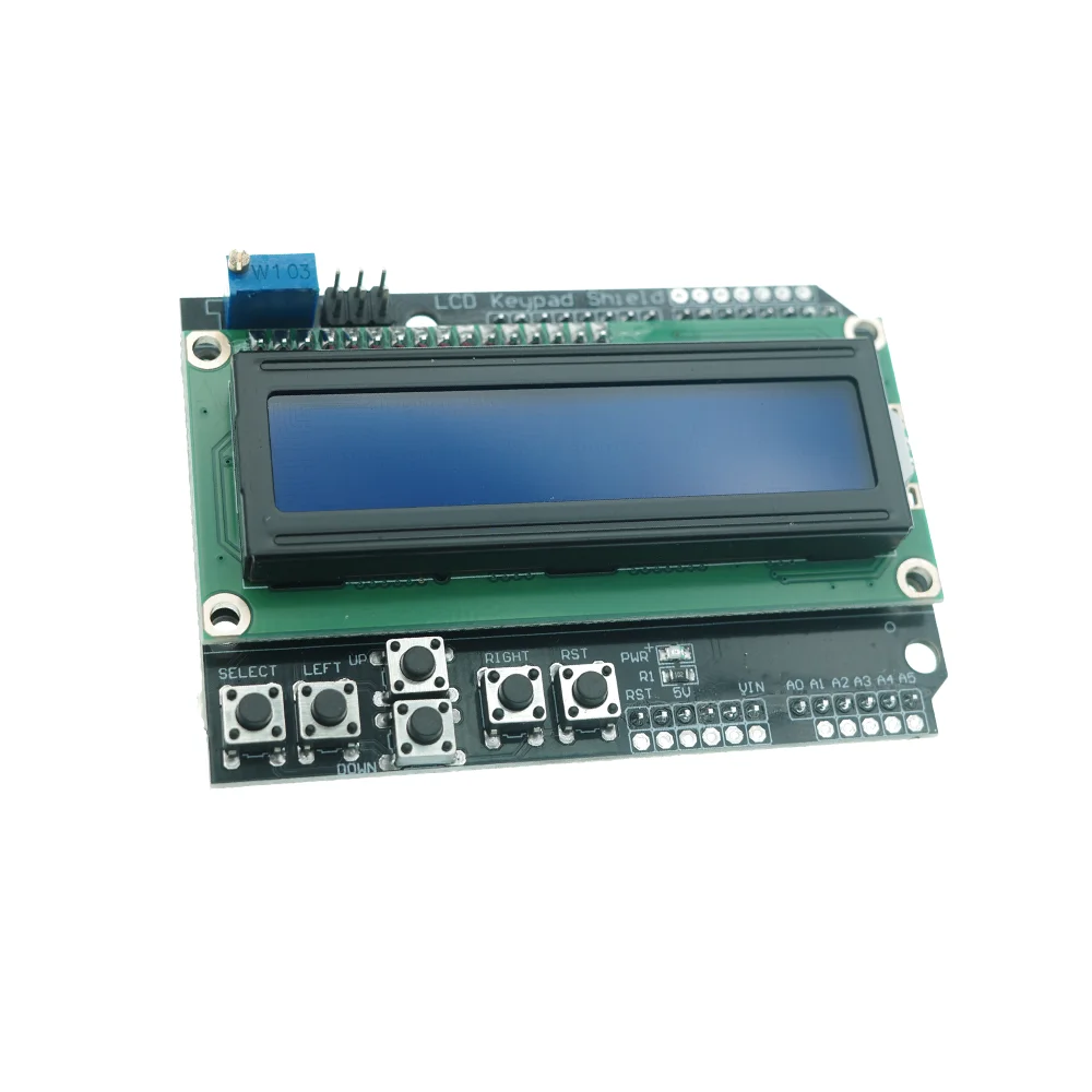 1602 LCD Keypad Shield LCD1602 LCD 1602 Module Display For Arduino ATMEGA328 ATMEGA2560 Raspberry Pi UNO Blue Screen