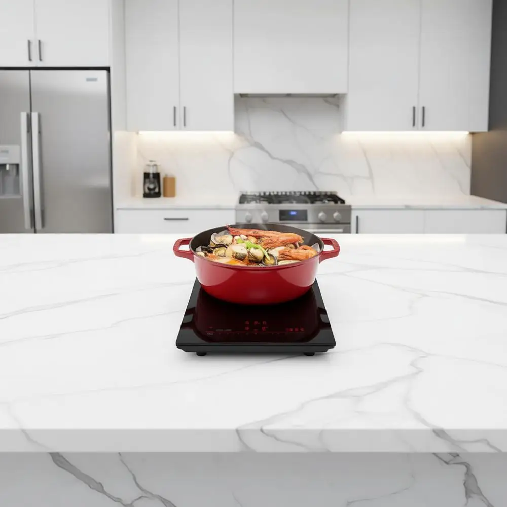 

Силиконовый защитный коврик для индукционной плиты 20.4 x 30.7 | 300 ° Термостойкий | Совместимость по питанию | Предотвращает скольжение кастрюль