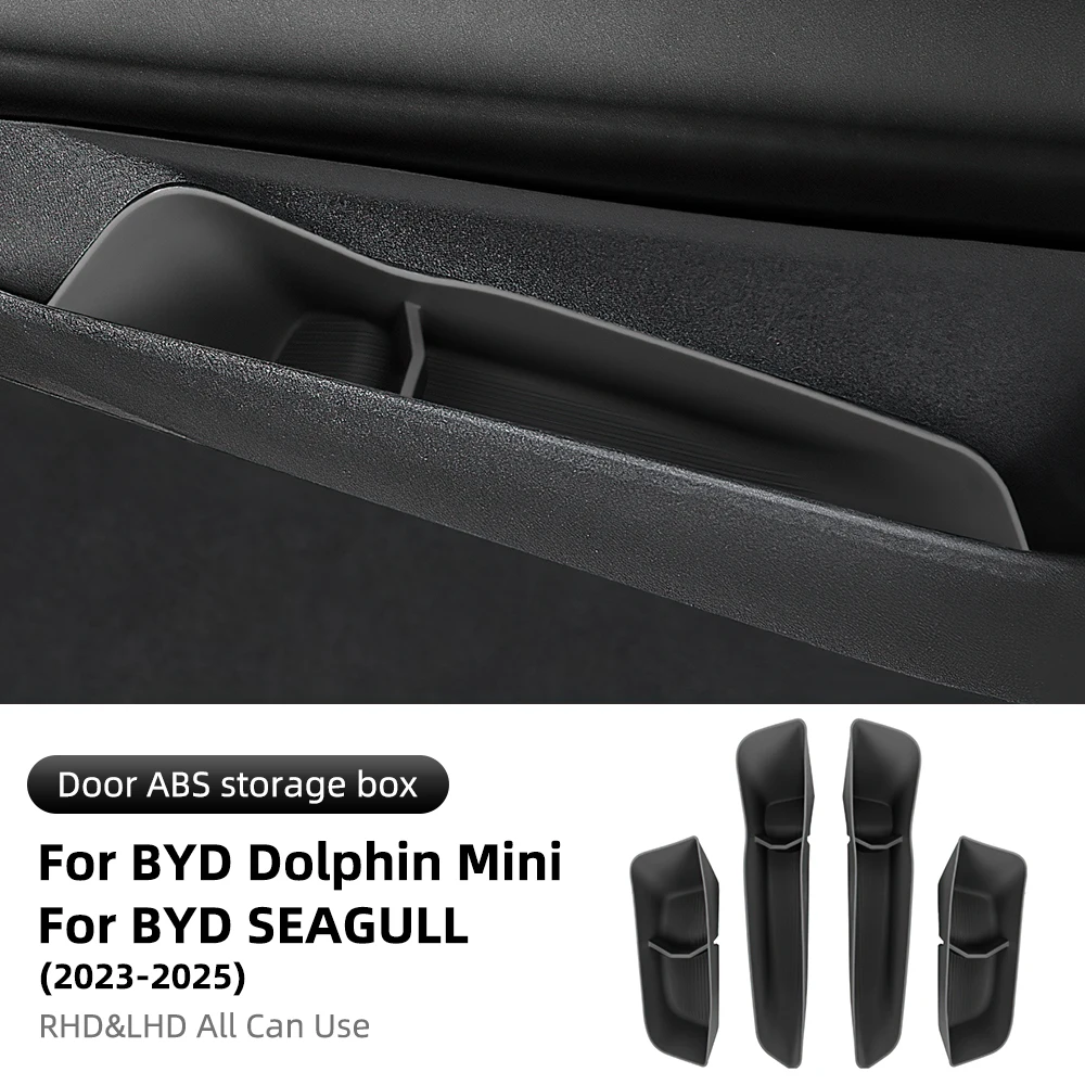 

Car Door Storage Box Suitable For BYD Dolphin Mini Seagull 2023-2025 Door Slot Storage Box Garbage Box Car Interior Accessories