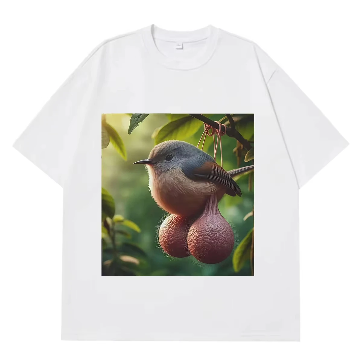 Cute Bird Funny Meme T-Shirt Men's Women Fashion Hip Hop T-Shirt Summer Short-sleeved Loose Casual Cotton Oversized T-shirts