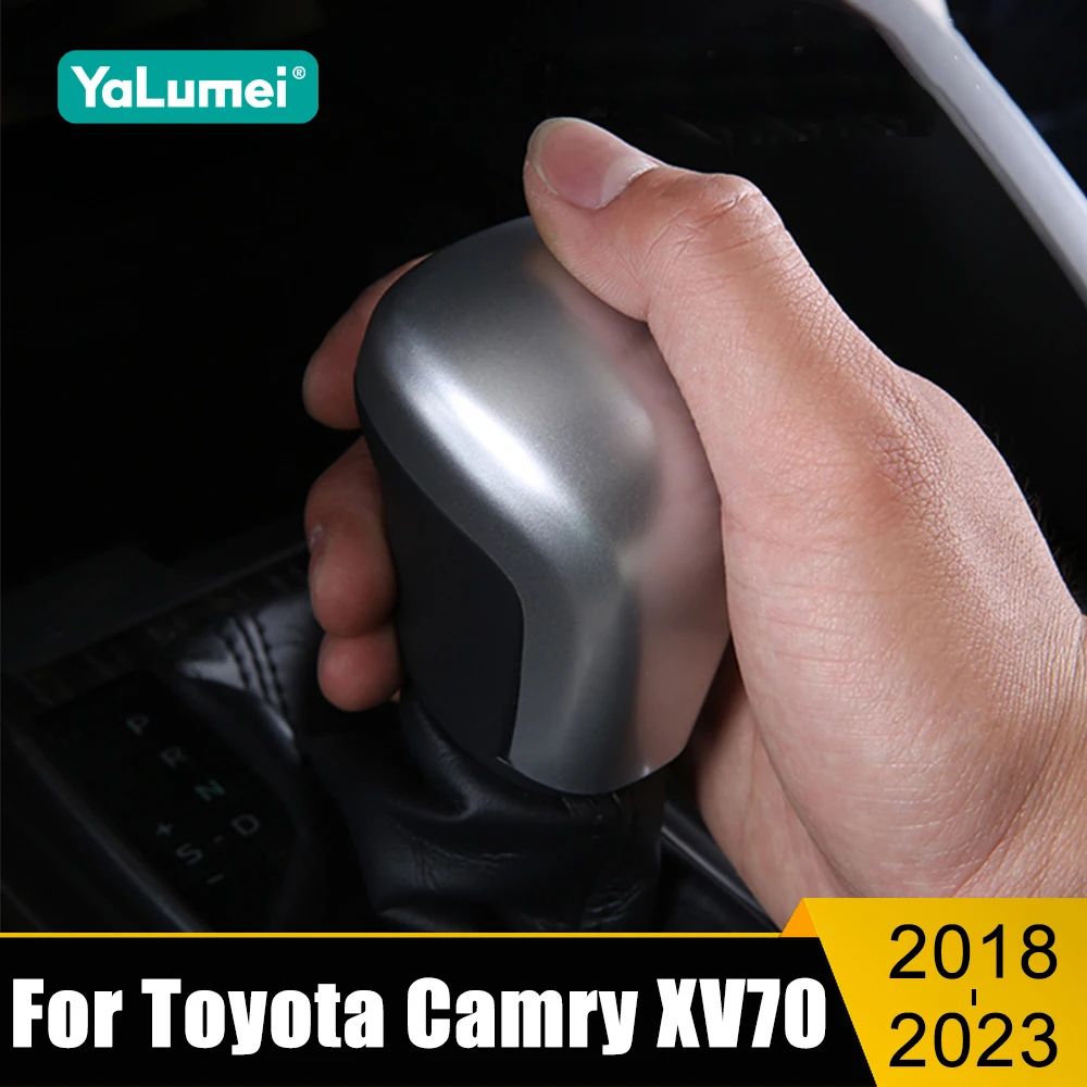 

For Toyota Camry XV70 70 2018-2020 2021 2022 2023 ABS Car Gear Shift Head Knob Handle Decorative Cover Trim Sticker Accessories