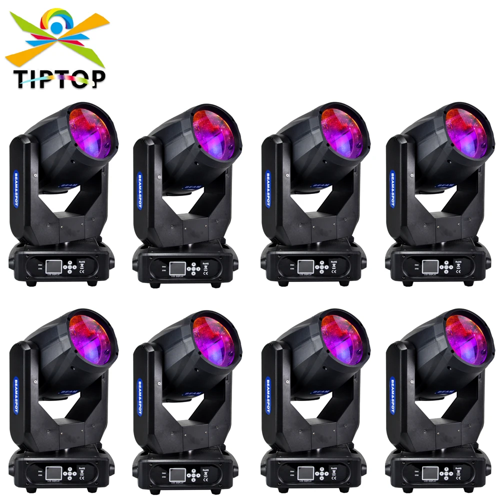 

TIPTOP Spot Beam 250W With 8/24 Facet Prism Double Lens Gobo Pattern Moving Head Light Party Dj Equipment Bar Light KTV Bar