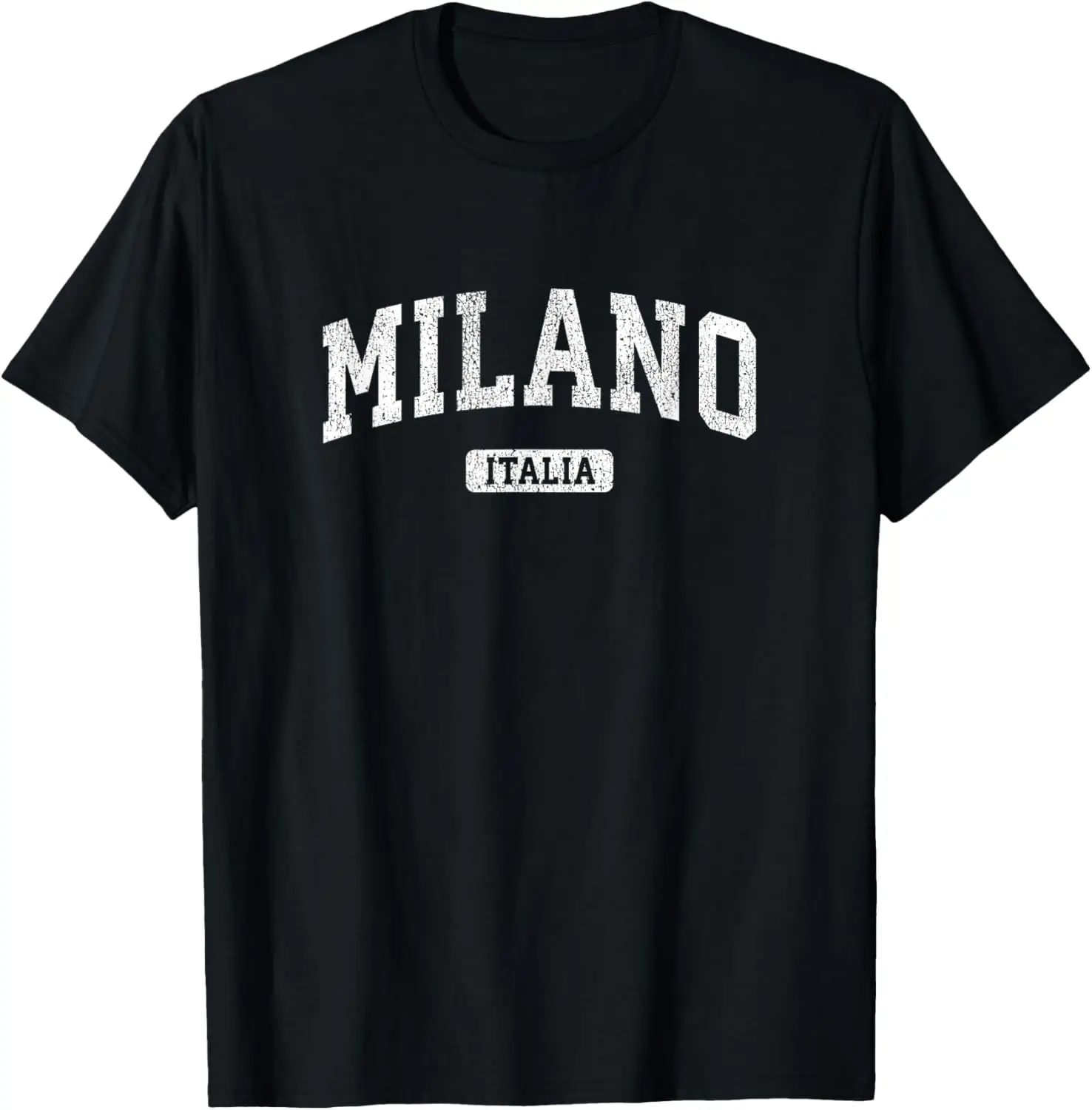 Milan Italy Vintage Sports Design T-Shirt